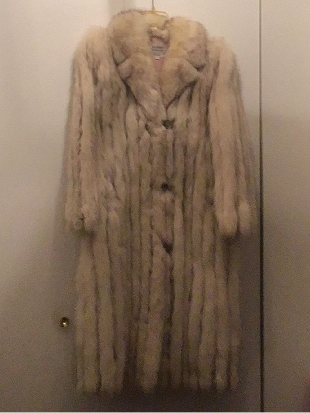 Vintage rare silver Fox coat euc 1980